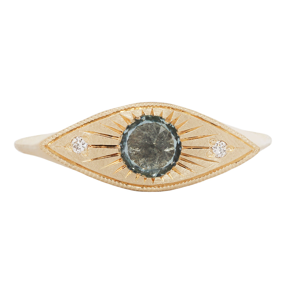 Petite Third Eye Ring - Sapphire
