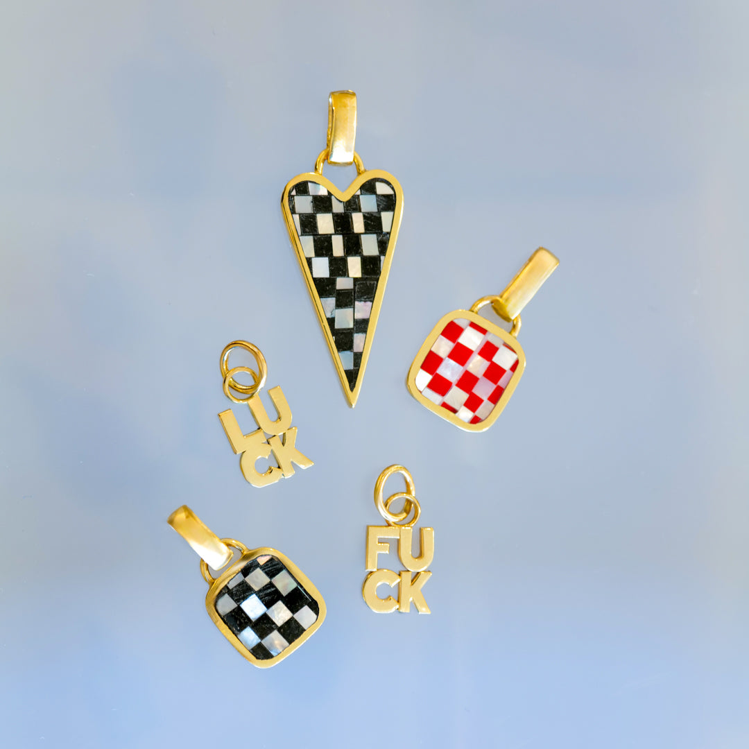 Soft Square Checkerboard Charm
