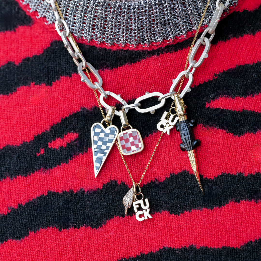 Pavé FU Necklace