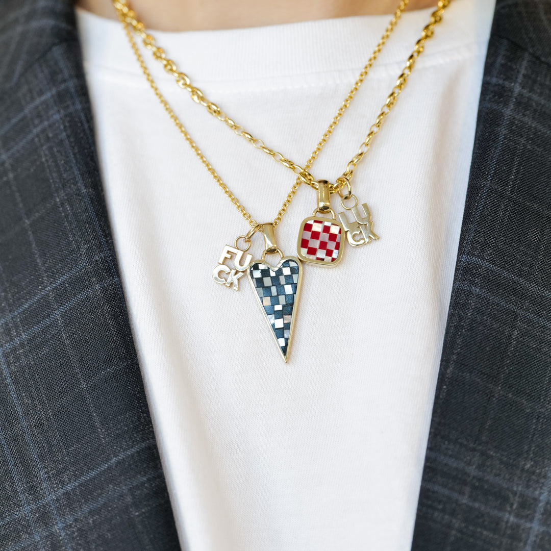 Soft Square Checkerboard Charm