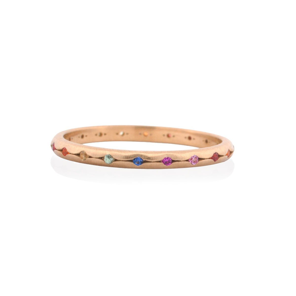Rainbow Scallop Band - 2mm
