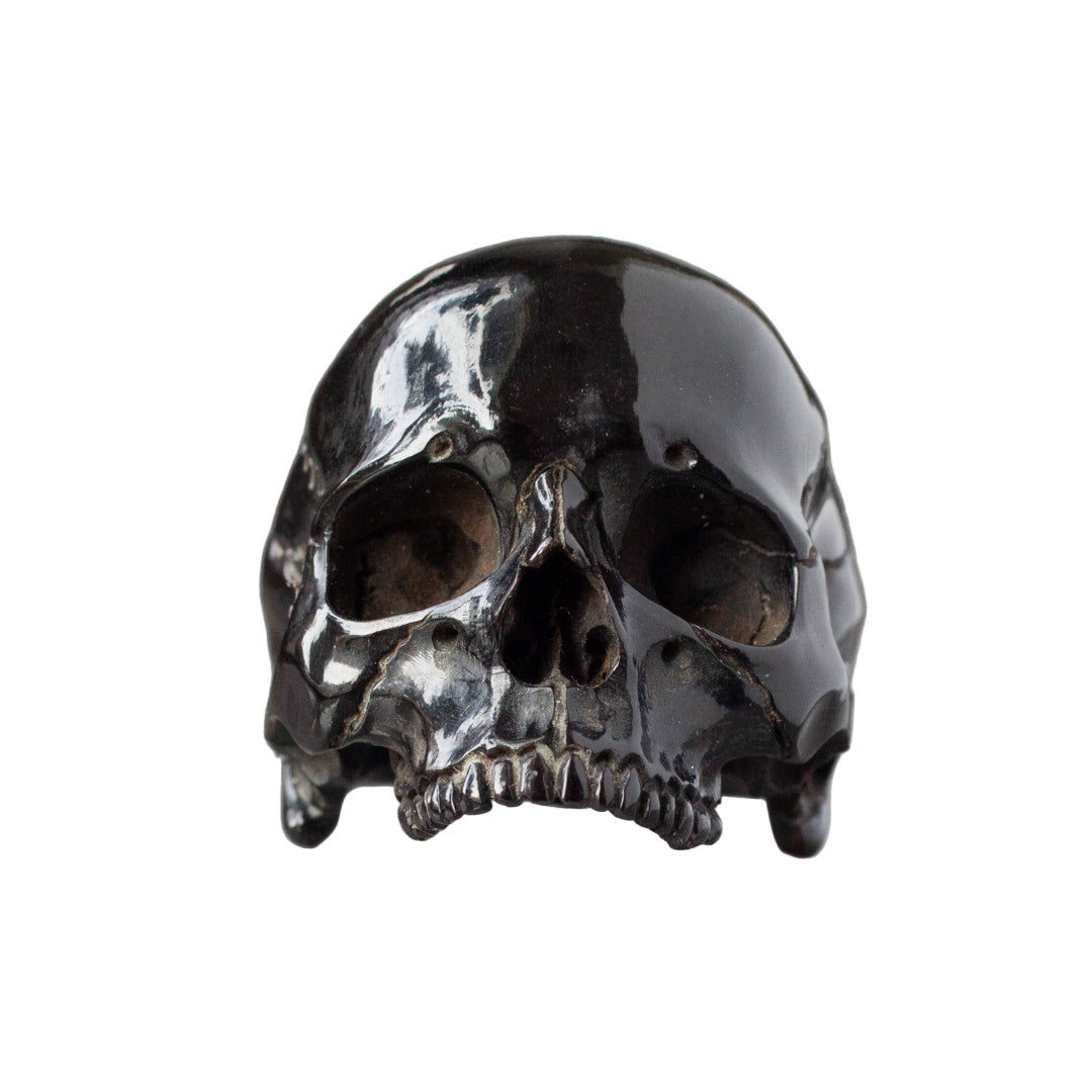 Yorick Negra Death's Head Ring