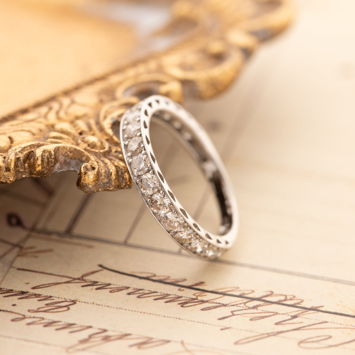 Estate Pavé Diamond Band