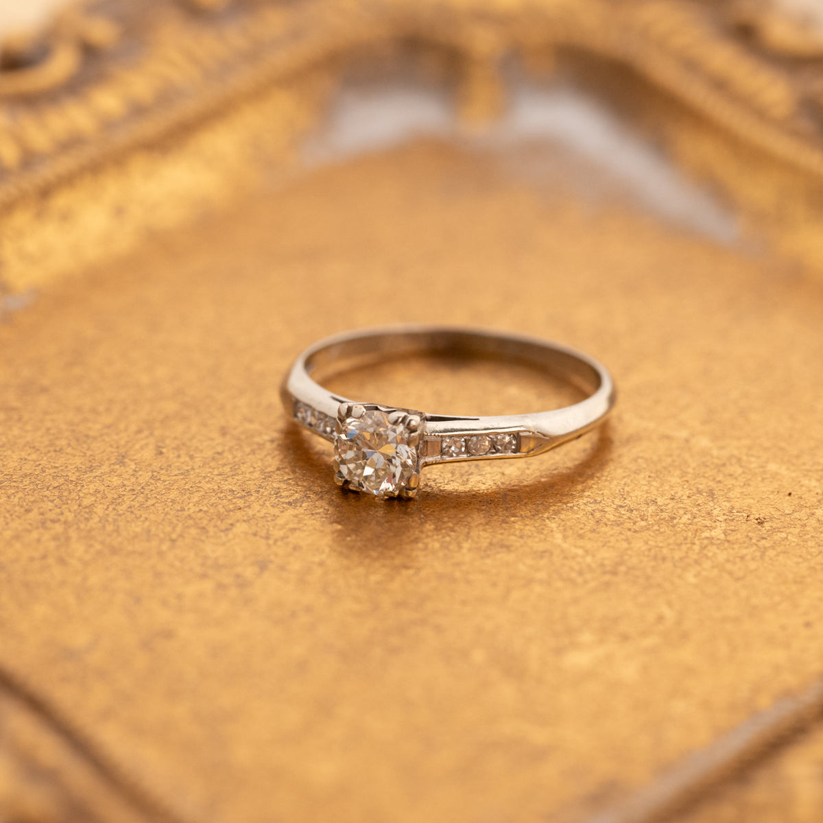 Vintage Old European & Single Cut Diamonds Ring