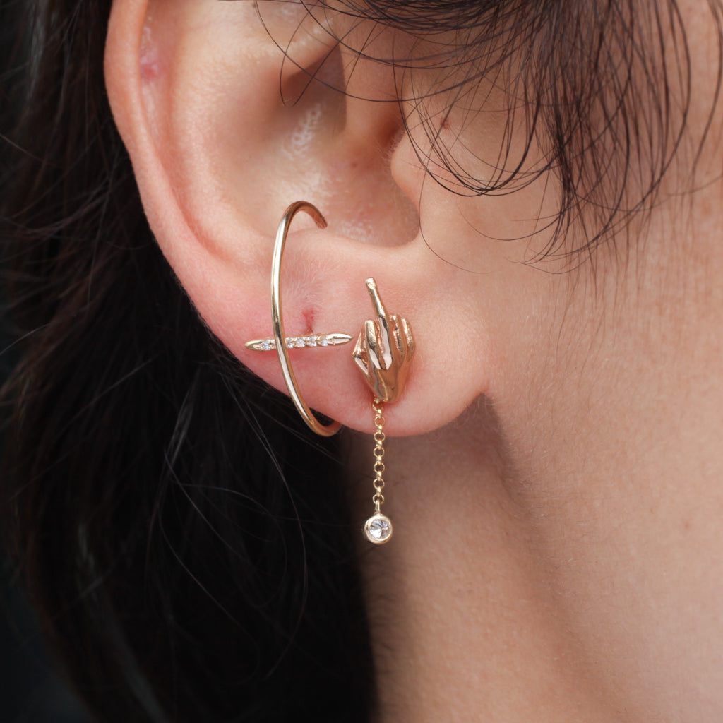Needle Orbit Earring