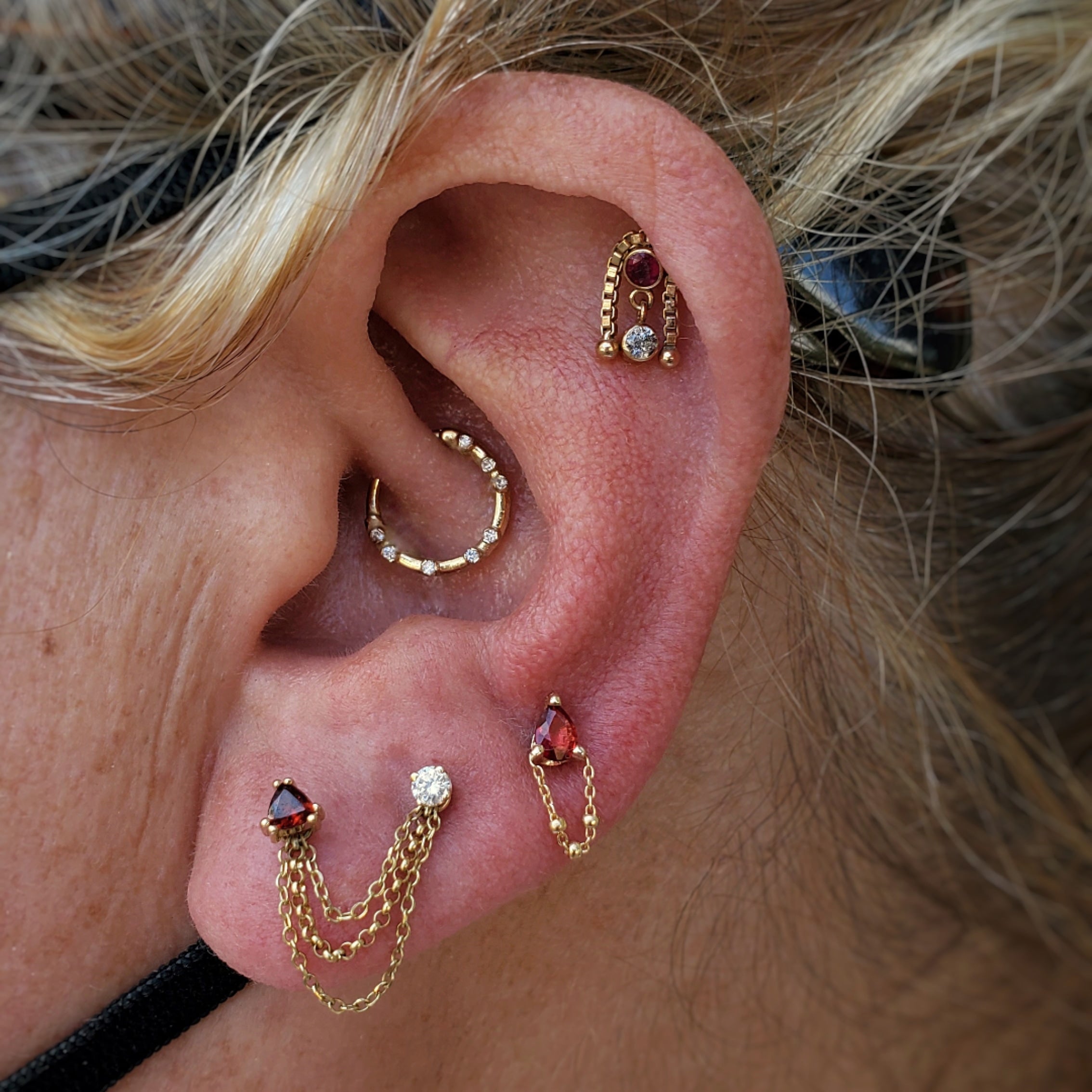 Ear Curation Piercing Right Ear Ear Styling Ear Curation Fiat Lux