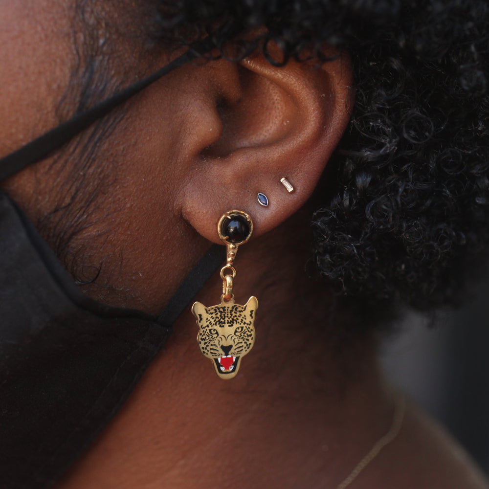 Escalier Single Earring - White Diamond