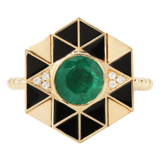 Emerald (Evil) Eye Ring