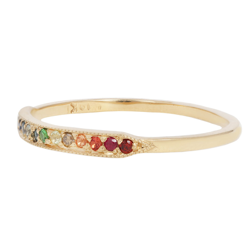 Tuile Pavé Ring - Rainbow