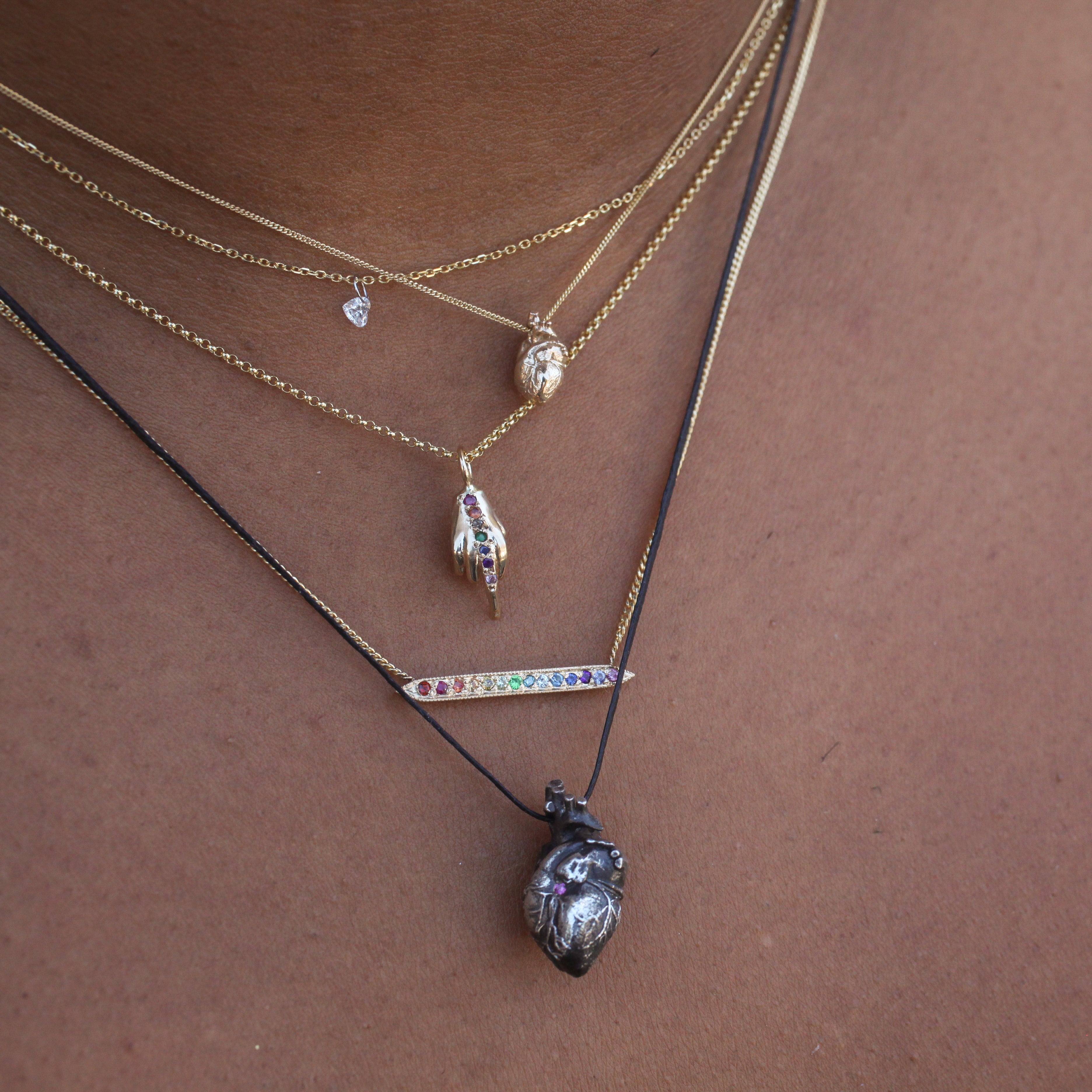 Pride Rainbow FU Necklace