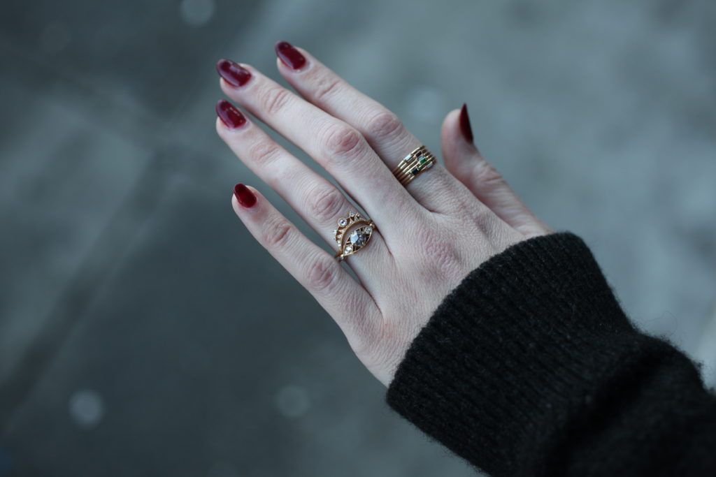 Astrid Luna Ring - Rose Cut