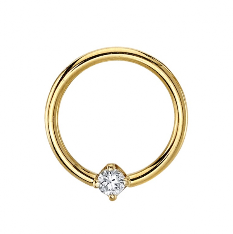 Round Prong Ring - Nipple (2mm)