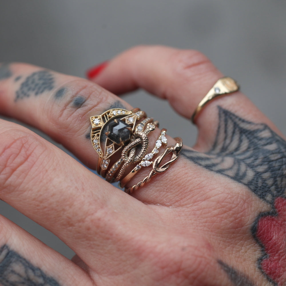black diamond ring