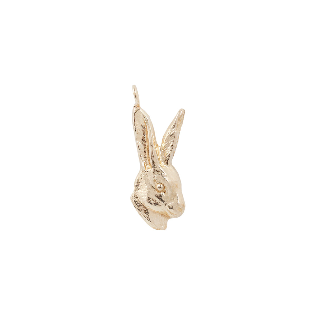 Xanadu Designs Love Bunny Rabbit Hanging Charm For European Style Charm Bracelets – Silver Plated