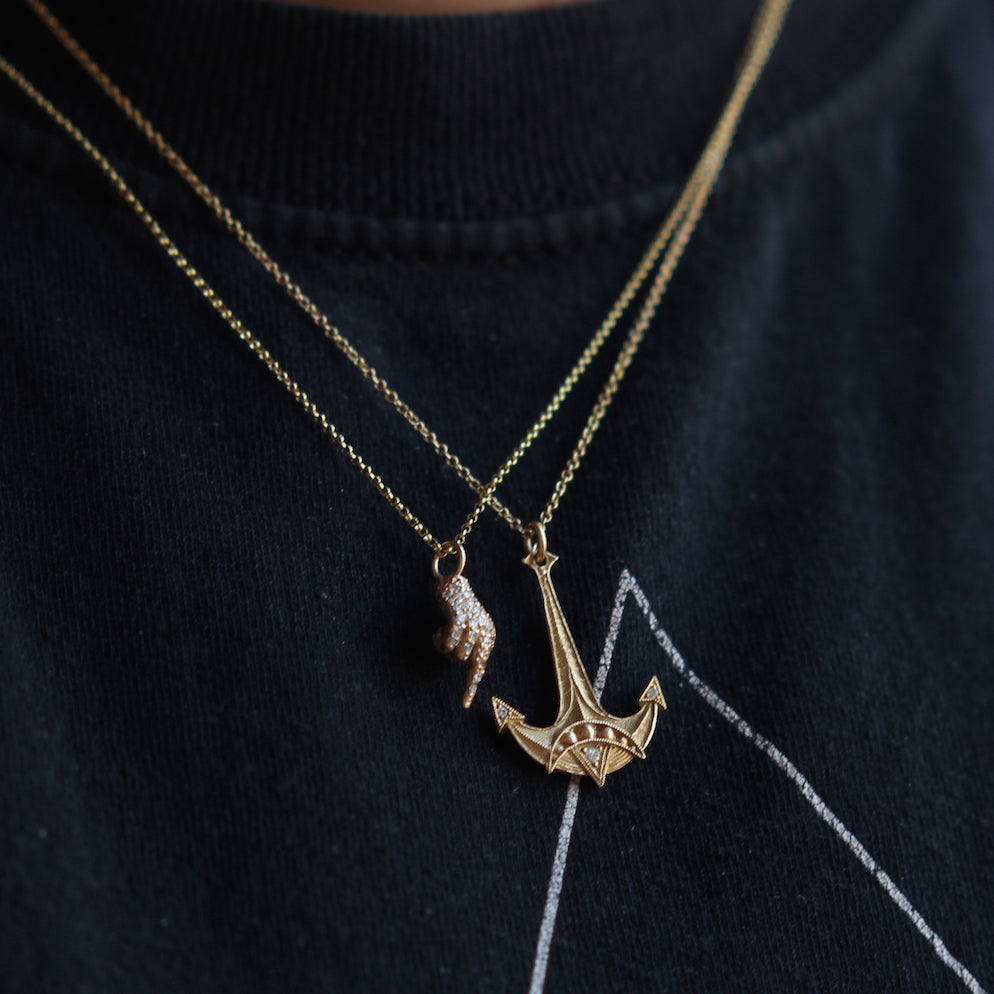 Ahab's Anchor Necklace