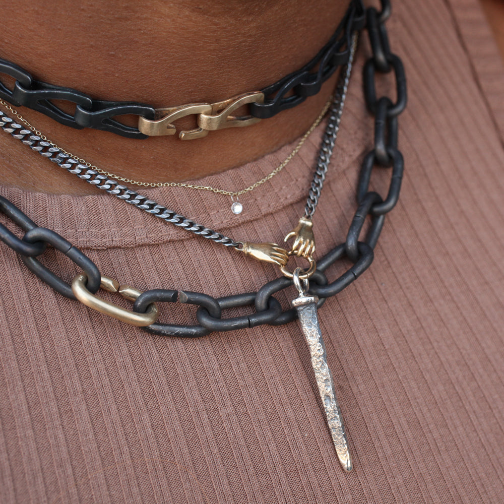 Sash & Gold Necklace