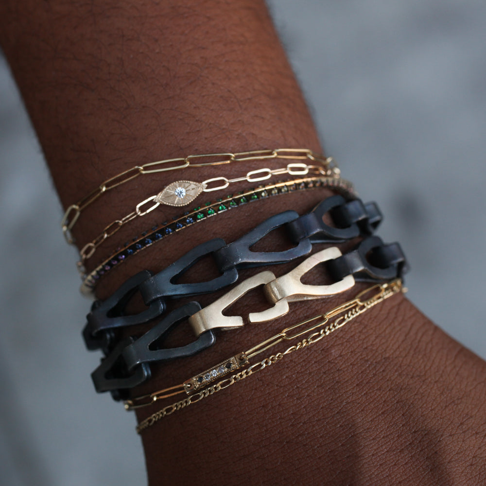 Sash & Gold Necklace