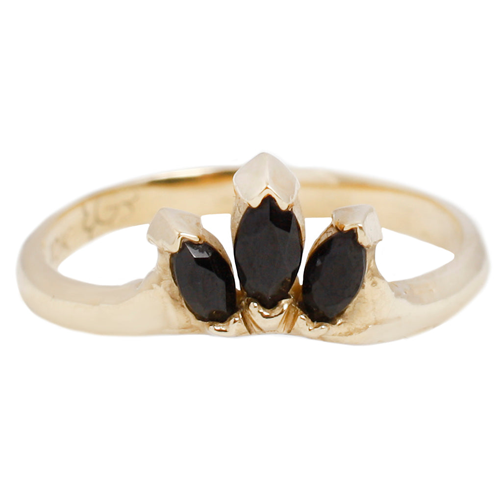 Crown Ring - Black Onyx