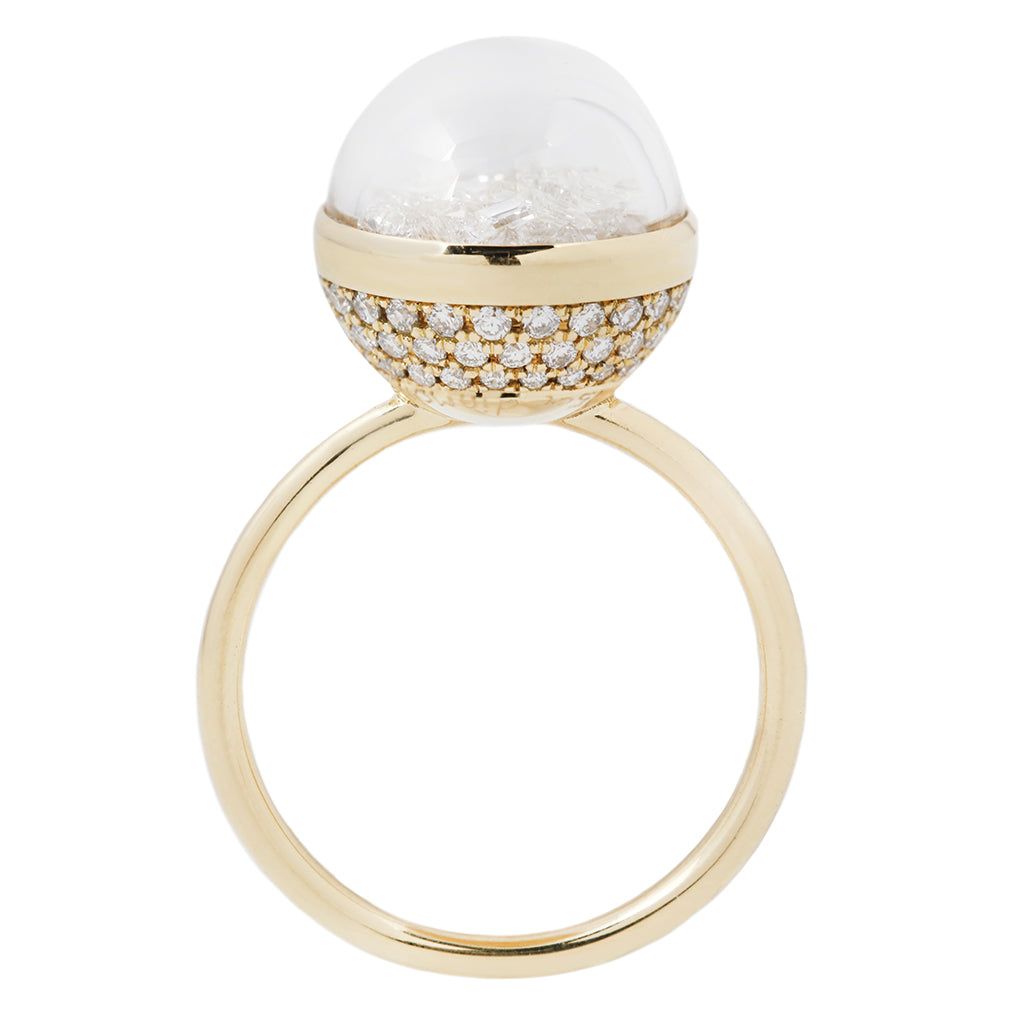 Petite Snow Globe Shaker Ring