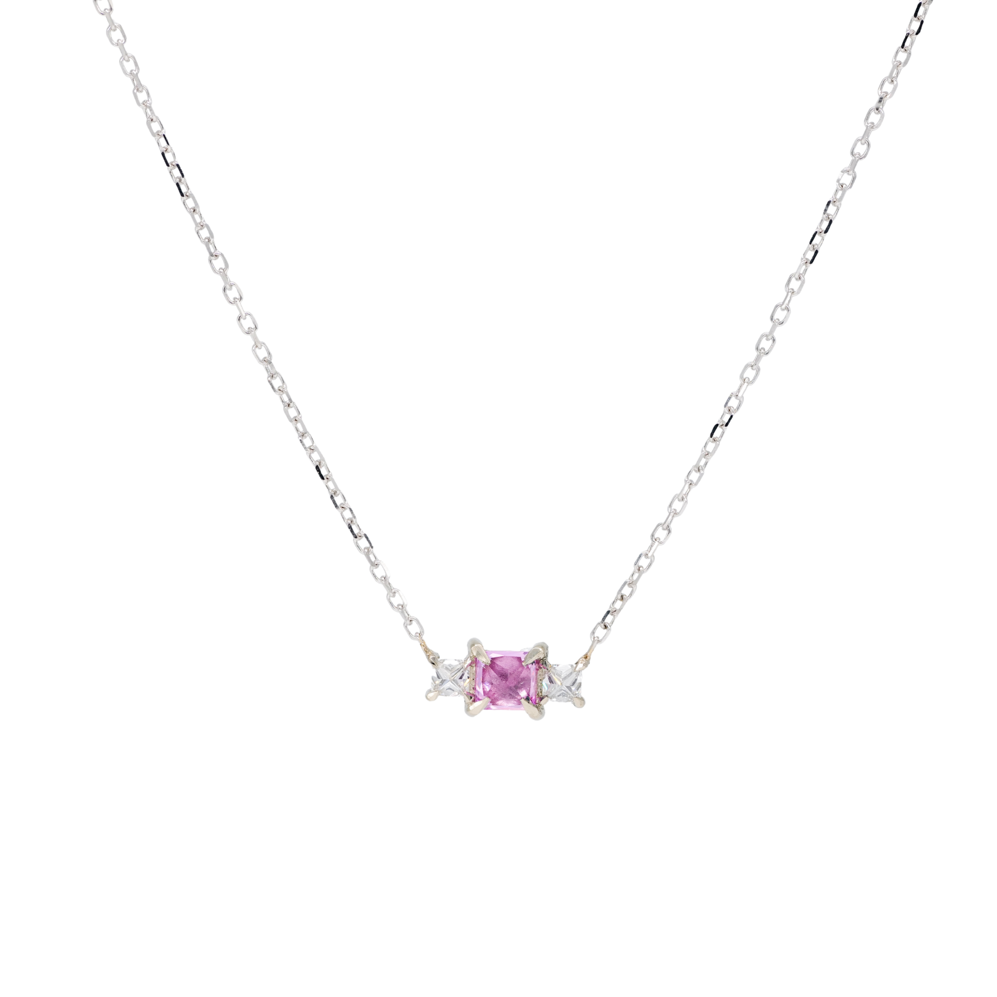 Grande Temple Necklace - Pink Sapphire