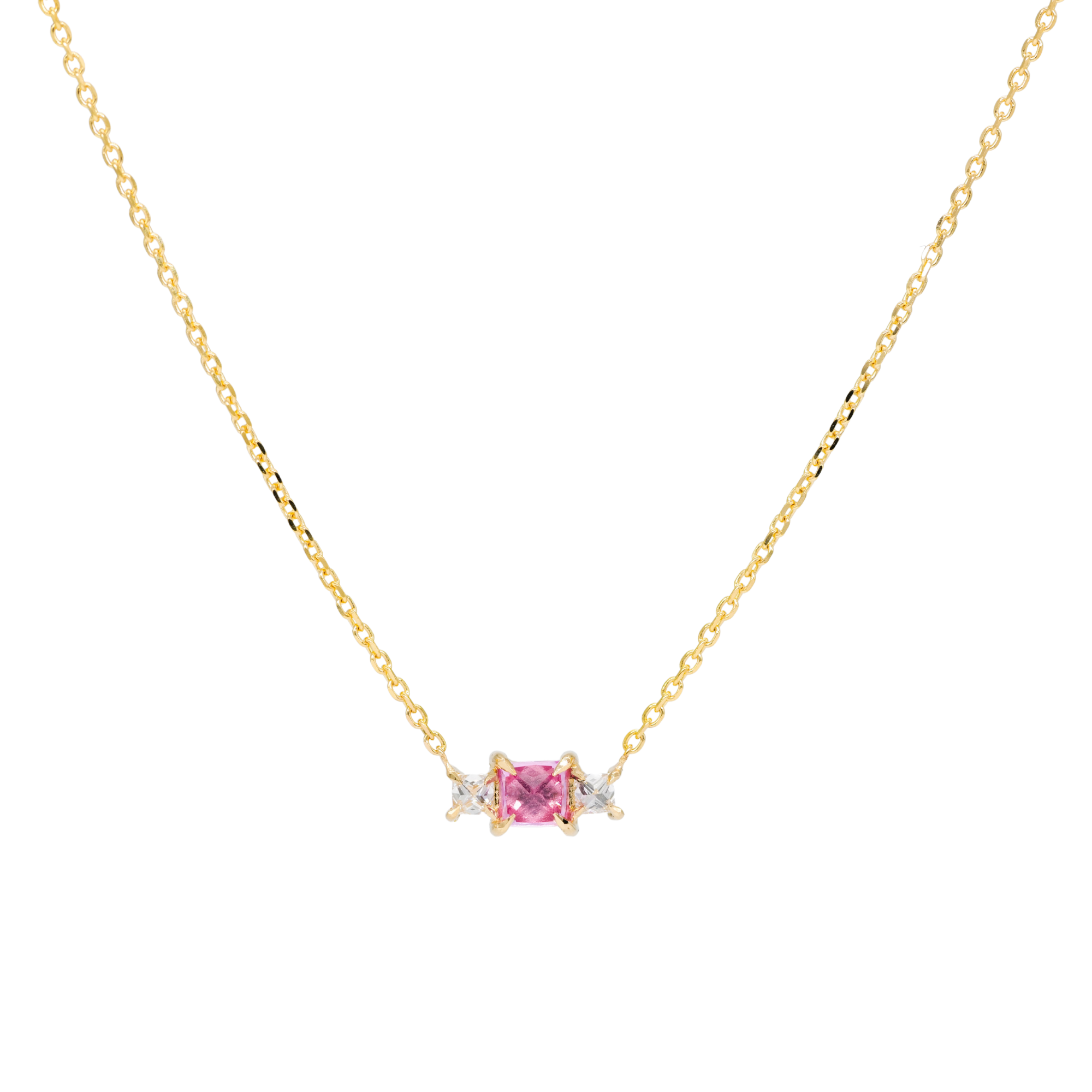 Grande Temple Necklace - Pink Sapphire
