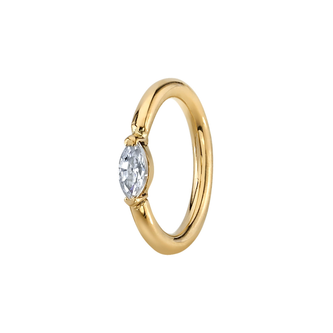 Marquise V Prong Ring - Navel