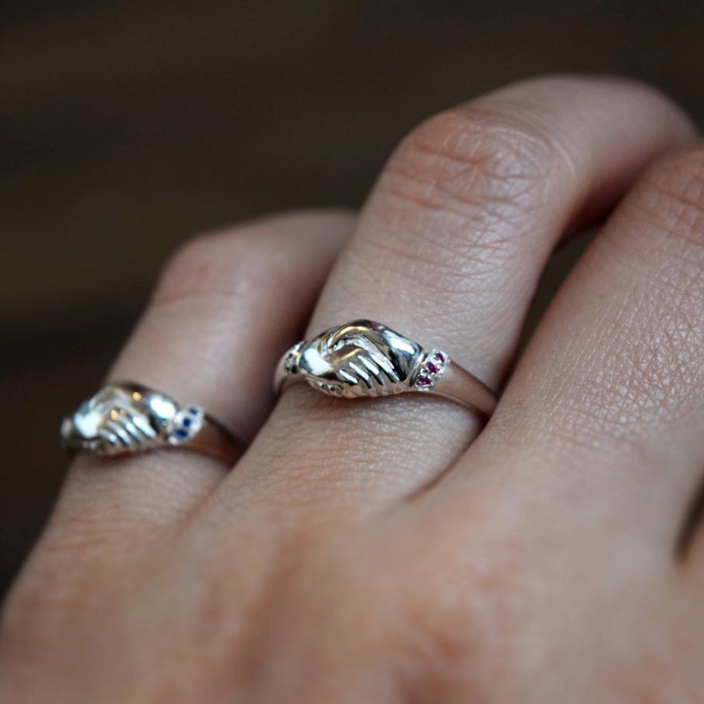 Lovesome Cuffs Ring - Pavé