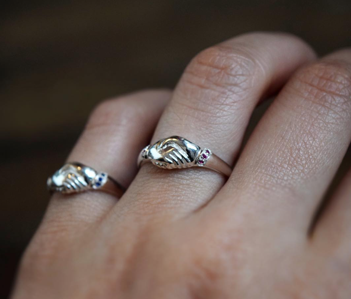 Lovesome Cuffs Ring - Pavé