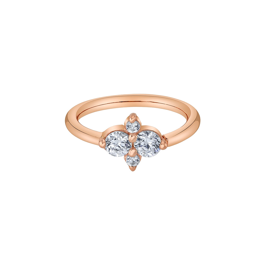 Quad Prong Cluster Ring