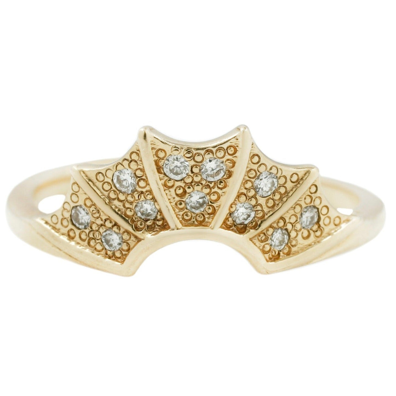 Bat Wing Ring - Pavé