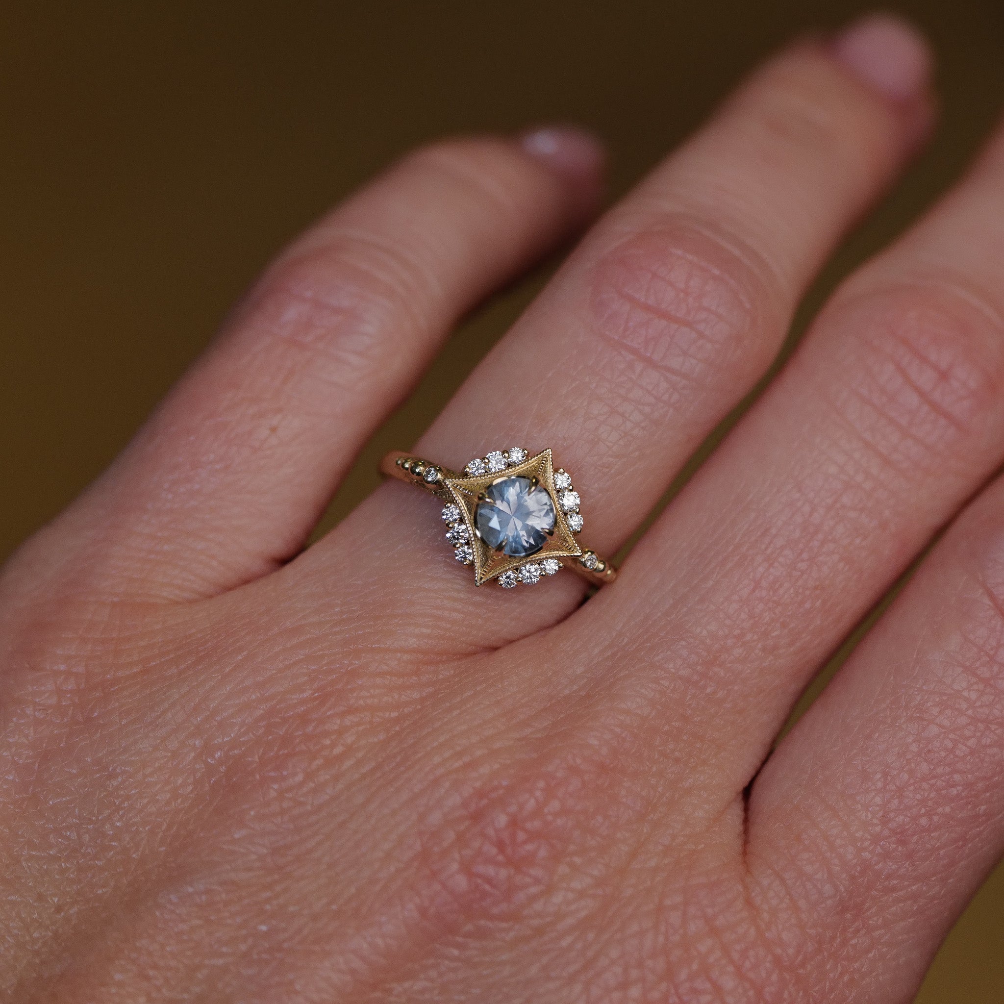 Sabine Nova Ring - Teal Sapphire