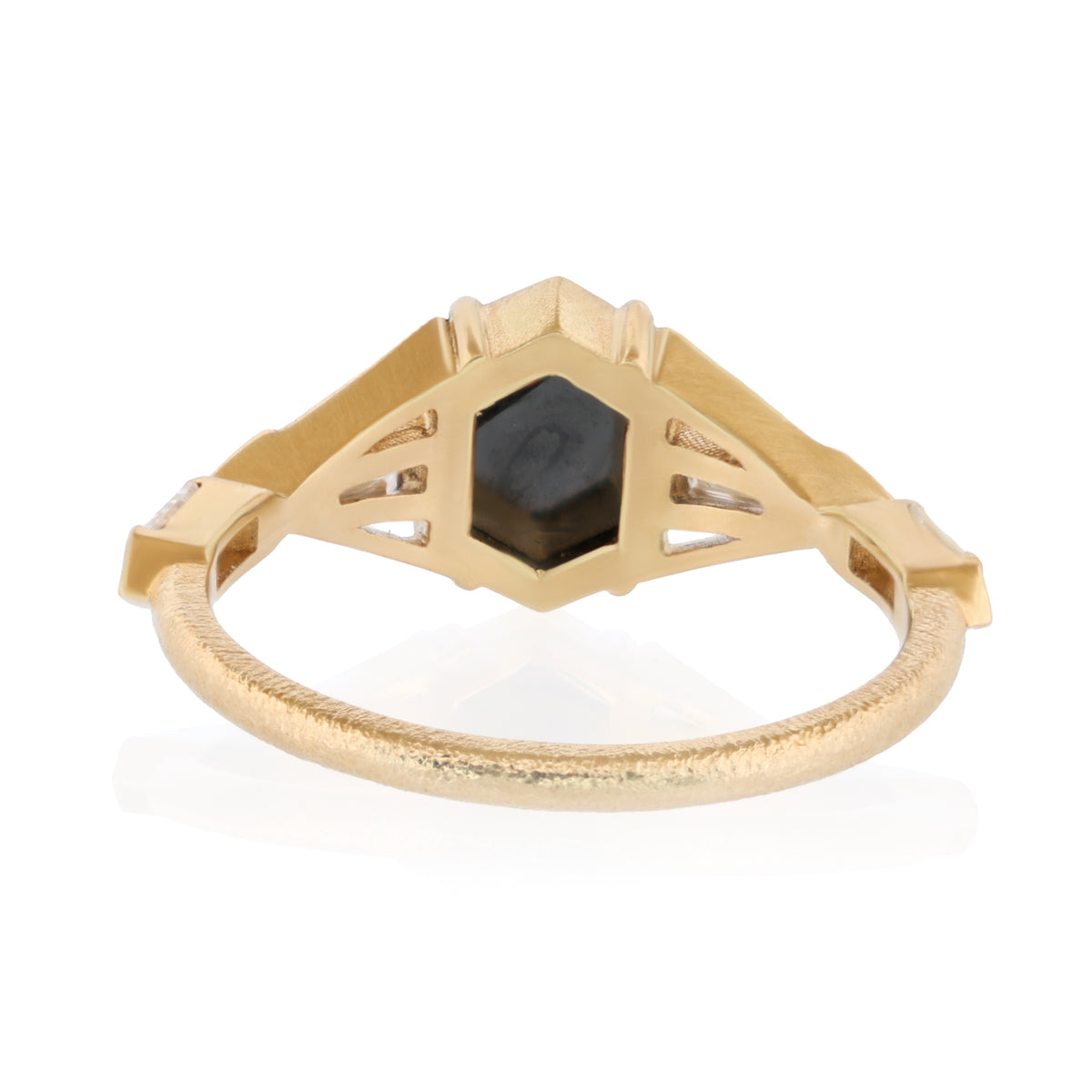 Hexagon Obel Ring - Black Diamond (1.6ct)