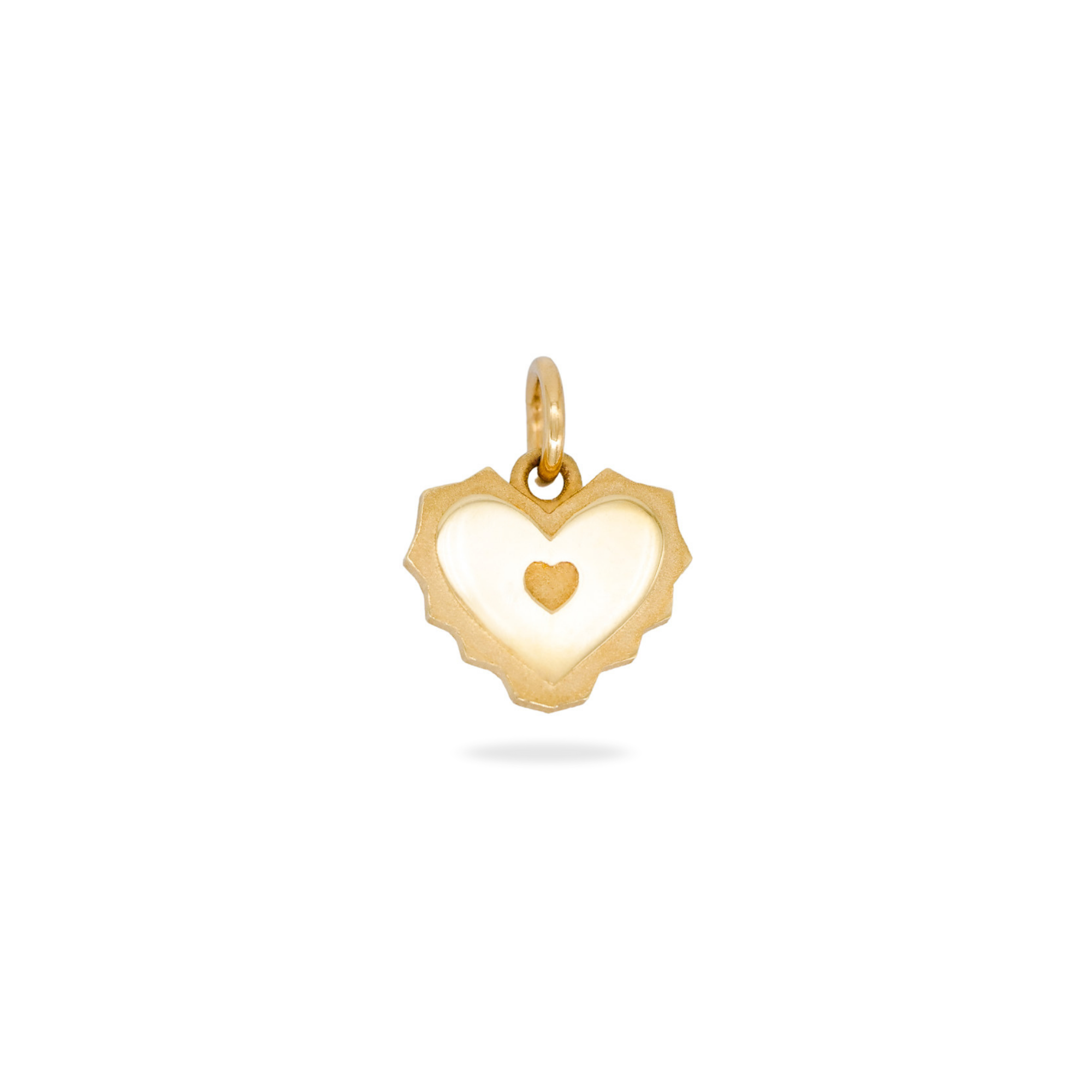 Twin Flame Heart Charm