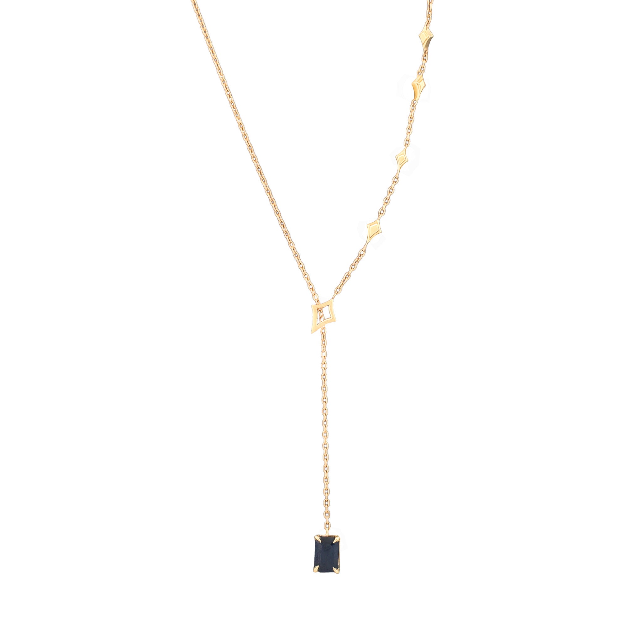 North Star Lariat Necklace - Sapphire