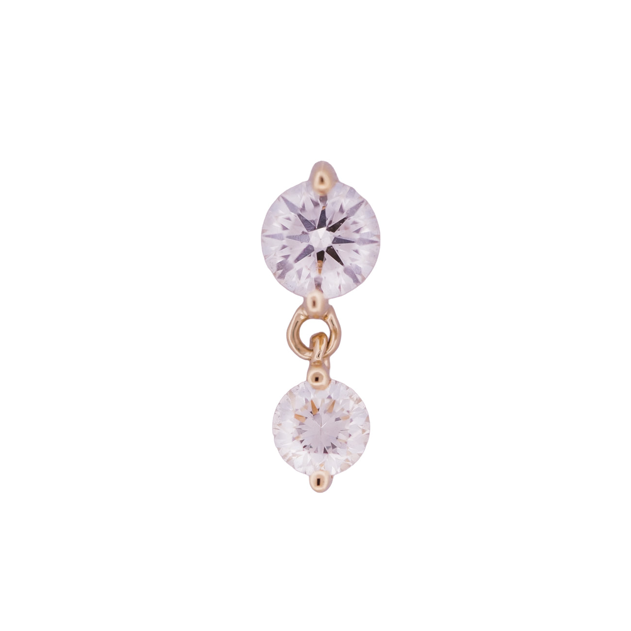 Classic Twin Stars - White Diamond (2.5mm)
