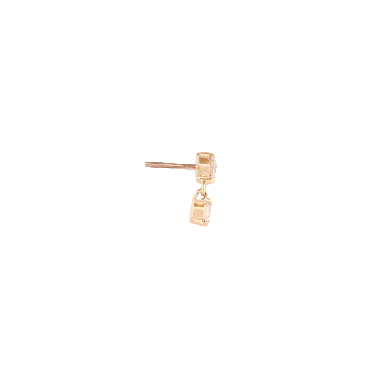 Petite Twin Stars - White Diamond (2mm)