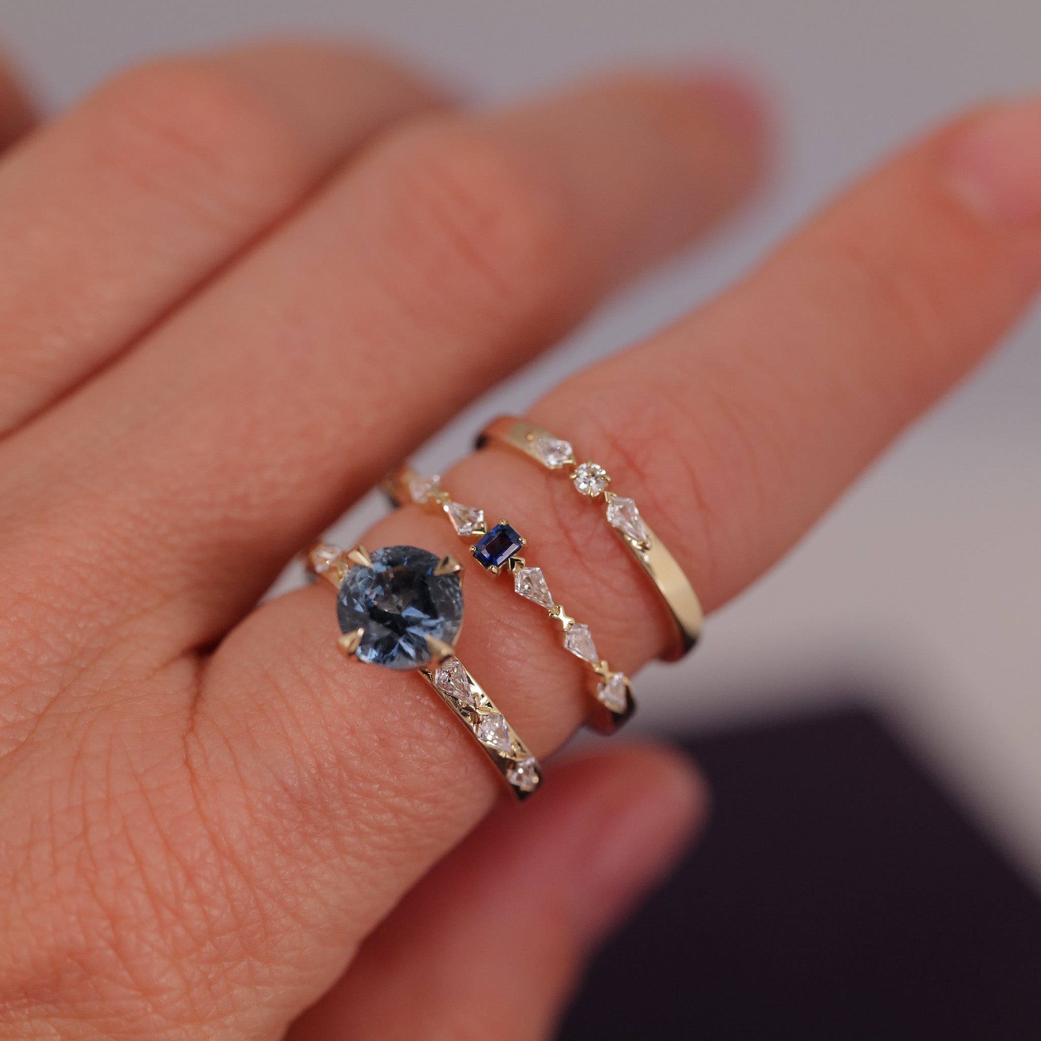 Classic Theia Ring - Sky Blue Sapphire (1.61ct)