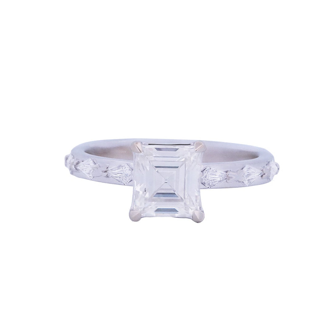 Classic Theia Ring - Antique Carré Diamond (1.41ct)