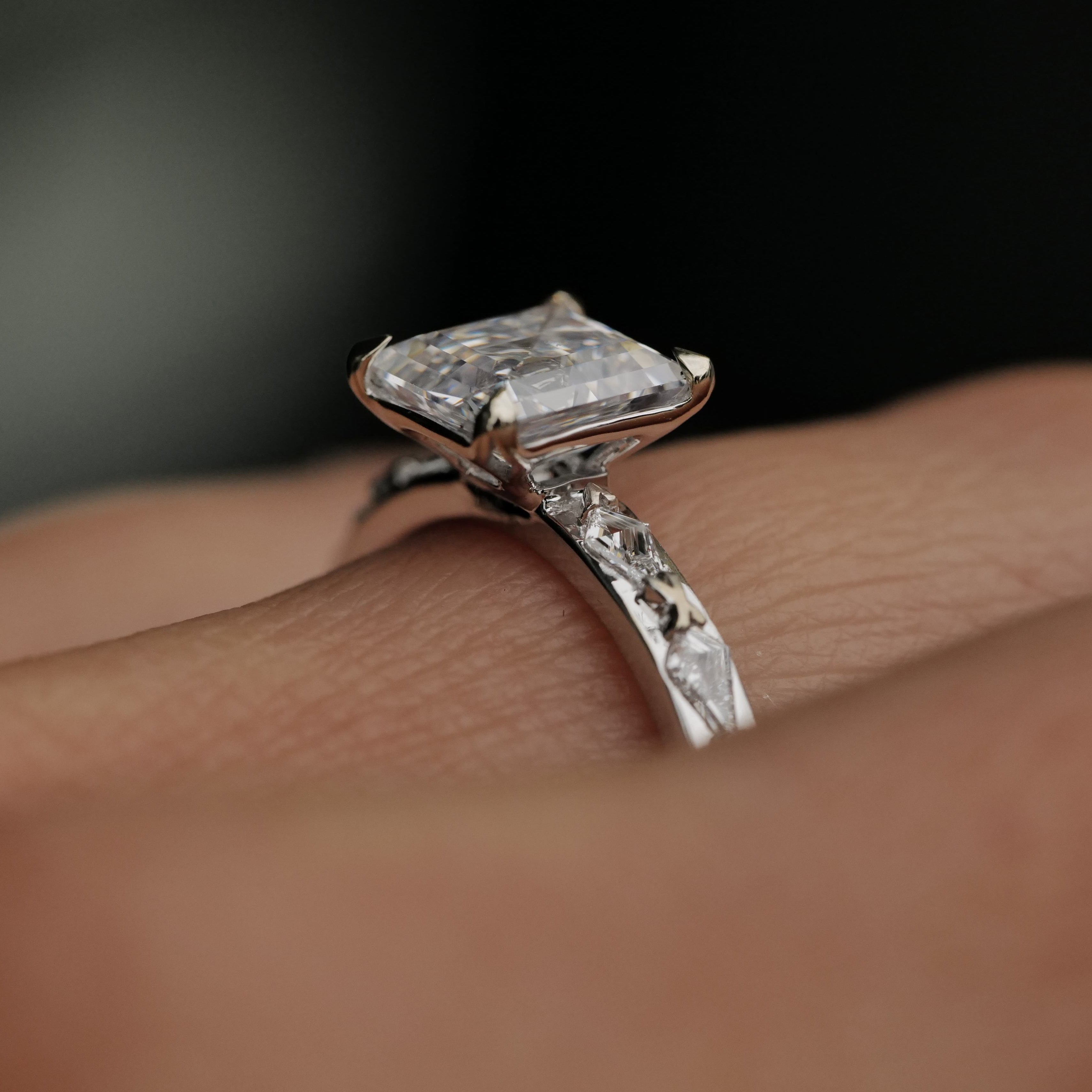 Classic Theia Ring - Antique Carré Diamond (1.41ct)