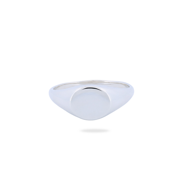Grande Horizontal Oval Signet Ring - Plain (S) Grande Horizontal Oval Signet Ring - Plain (S)