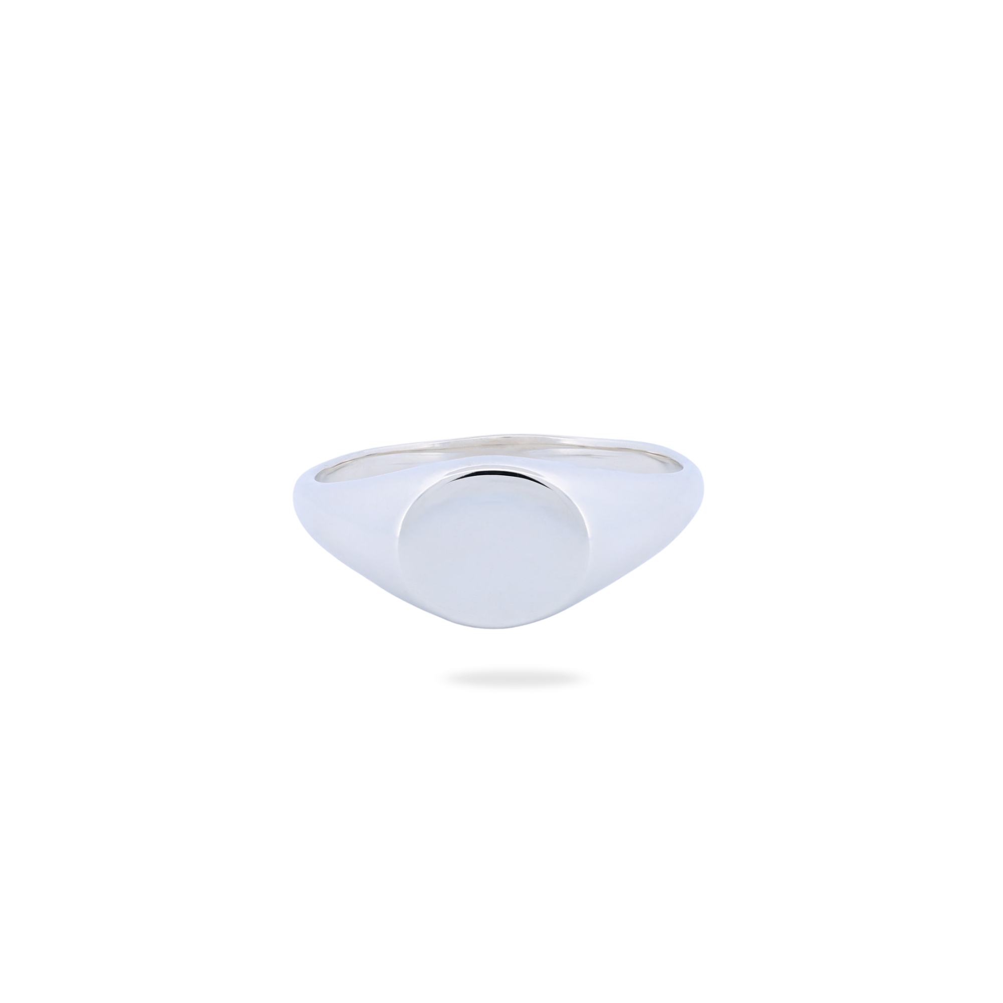 Classic Horizontal Oval Signet Ring - Plain (S)