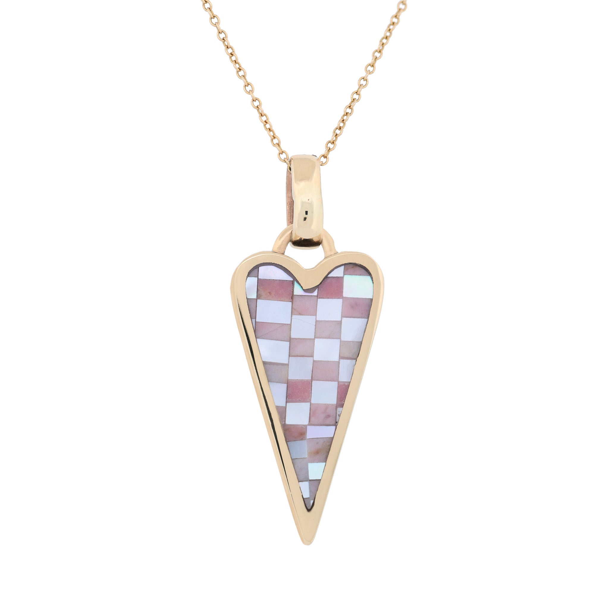 Punk Heart Checkerboard Charm