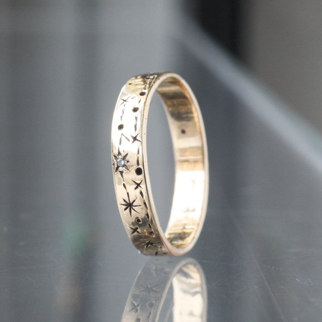 Written in the Stars Ring - Sagittarius & Virgo
