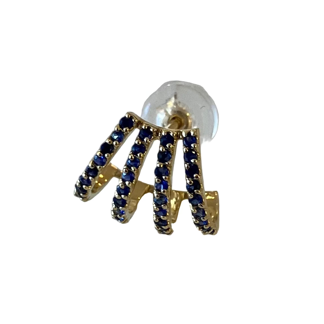 Four Strand Cuff Earring - Blue Sapphire