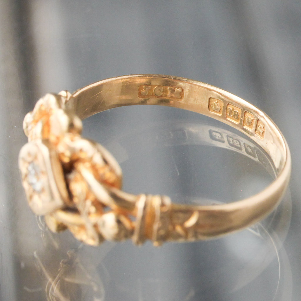 Antique Diamond Love Knot Ring