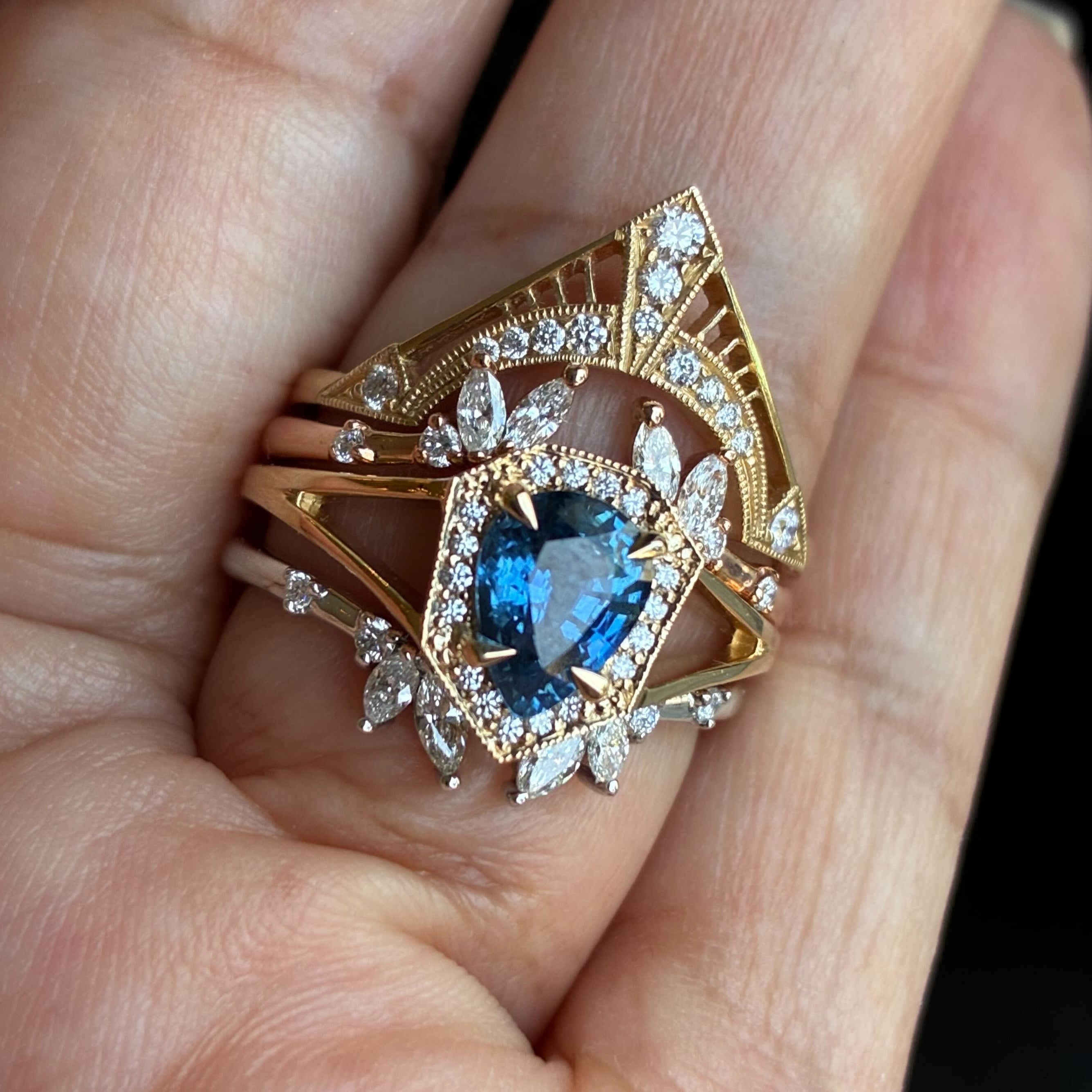 Petite Phoebe Ring - Blue Sapphire (1.11ct)