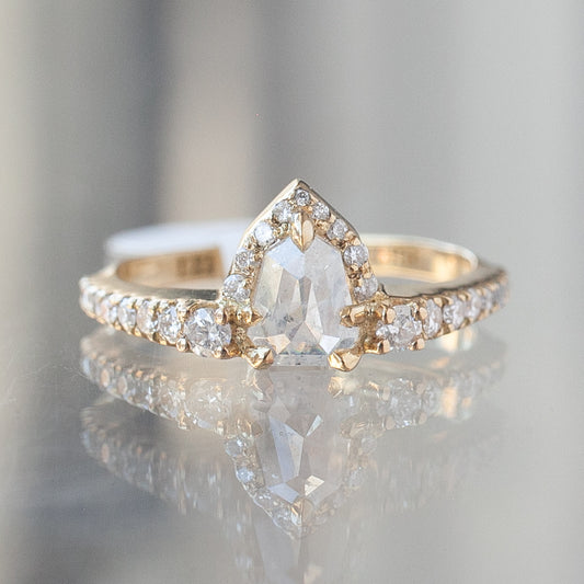 Petite Icy Diamond Shield Theodora Ring