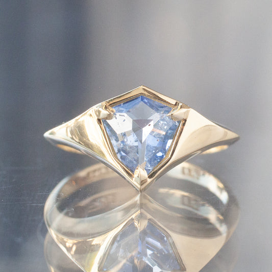 Sapphire Shield Ninian Ring