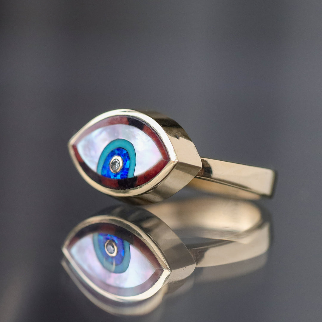 Inlay Eye Ring