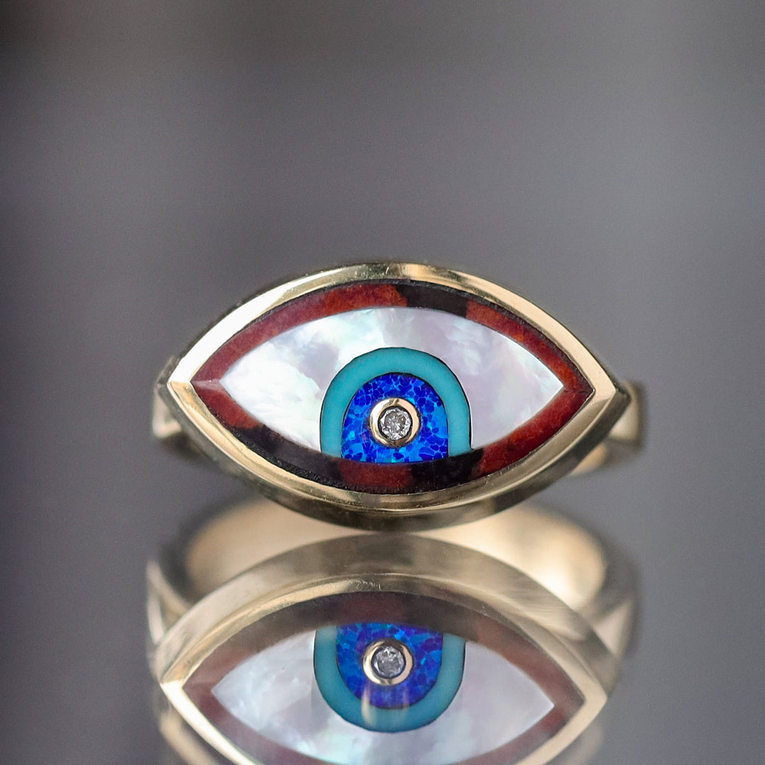Inlay Eye Ring